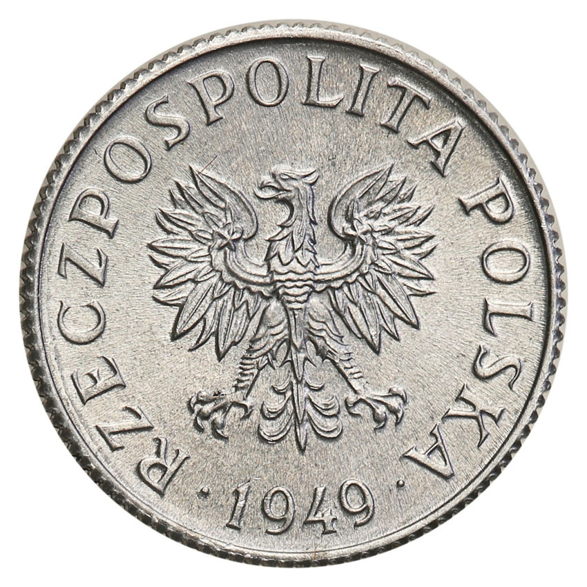 PRL. Próba aluminium 1 grosz 1949